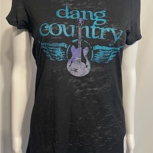 Dang Country Black Graphic Tee